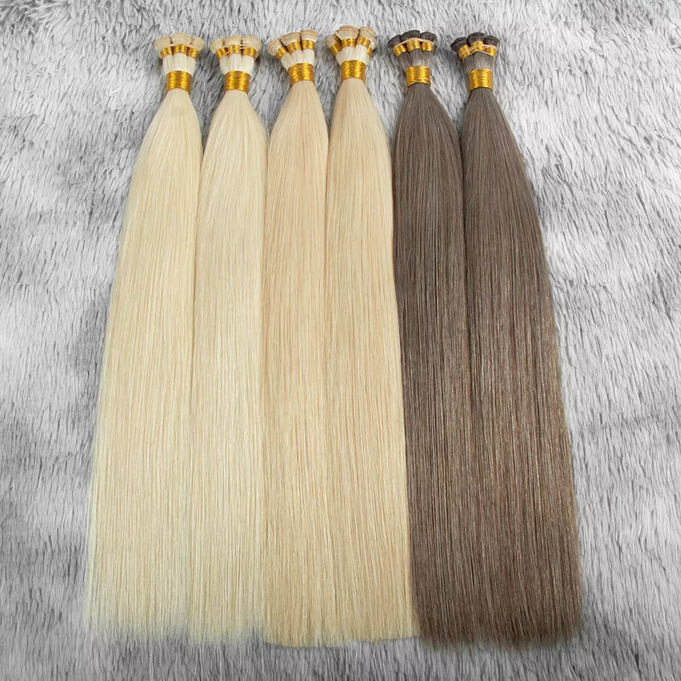 Factory Price Hand Tied Wefts Remy Human Hair Top Quality Hand Tied Weft Hair Extension